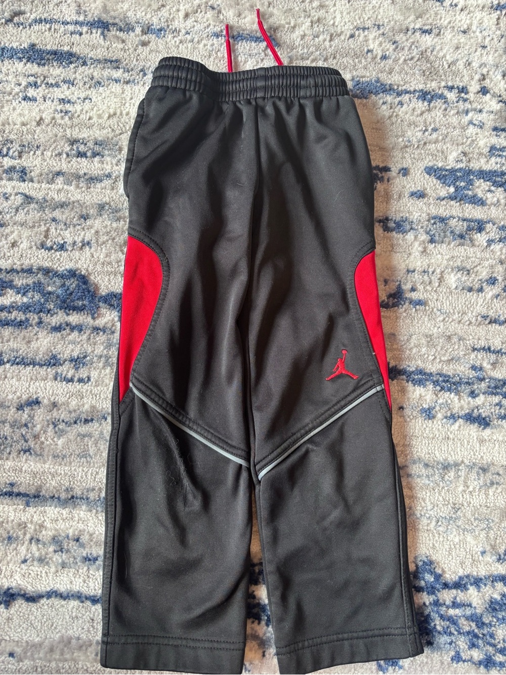 Jordan Kids Black and Red Training Joggers